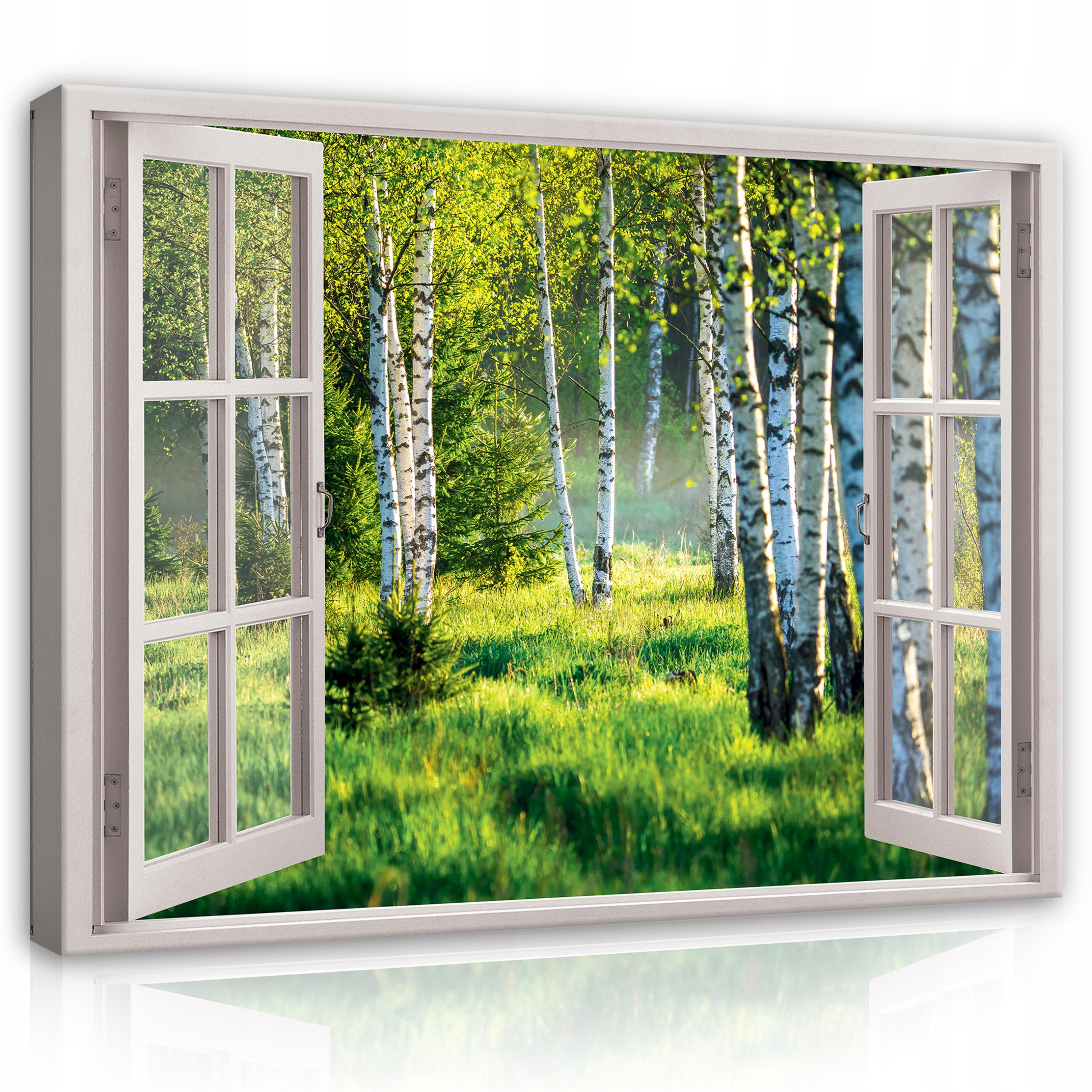 

Obraz Okno 3D Las Pejzaż Do Łazienki Natura 80x60