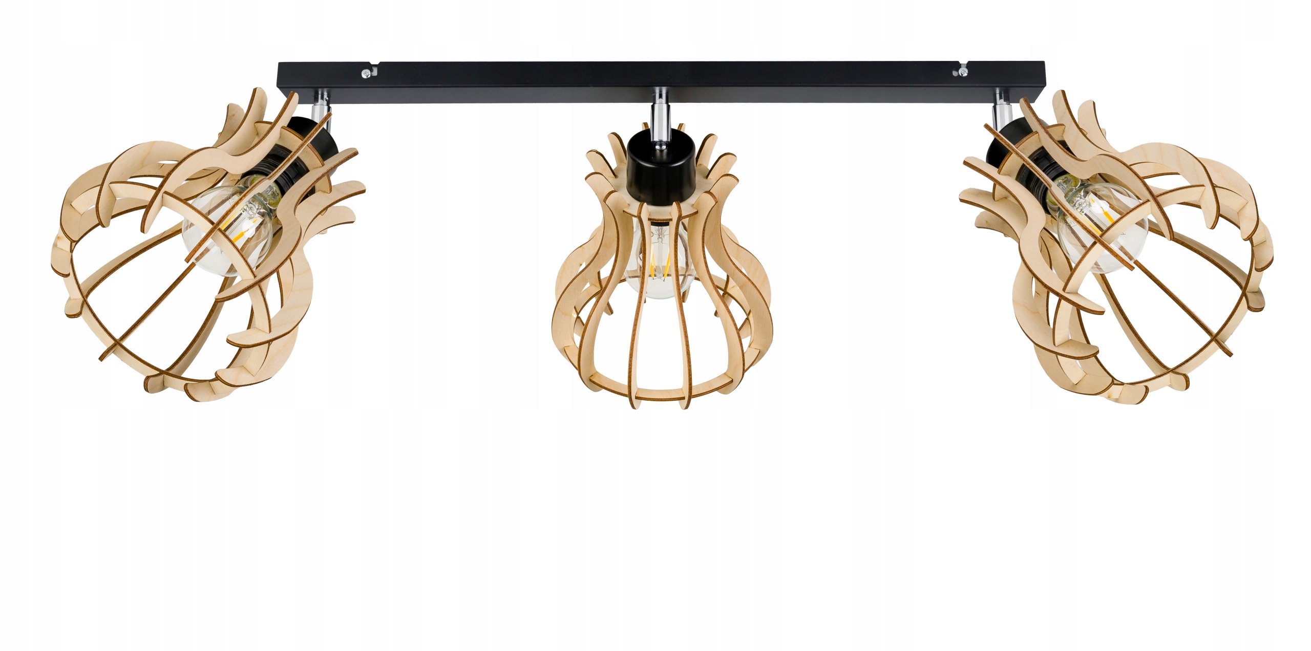 Stropní lampa stropní svítidlo lustr Loft Pohyblivé dřevo 3