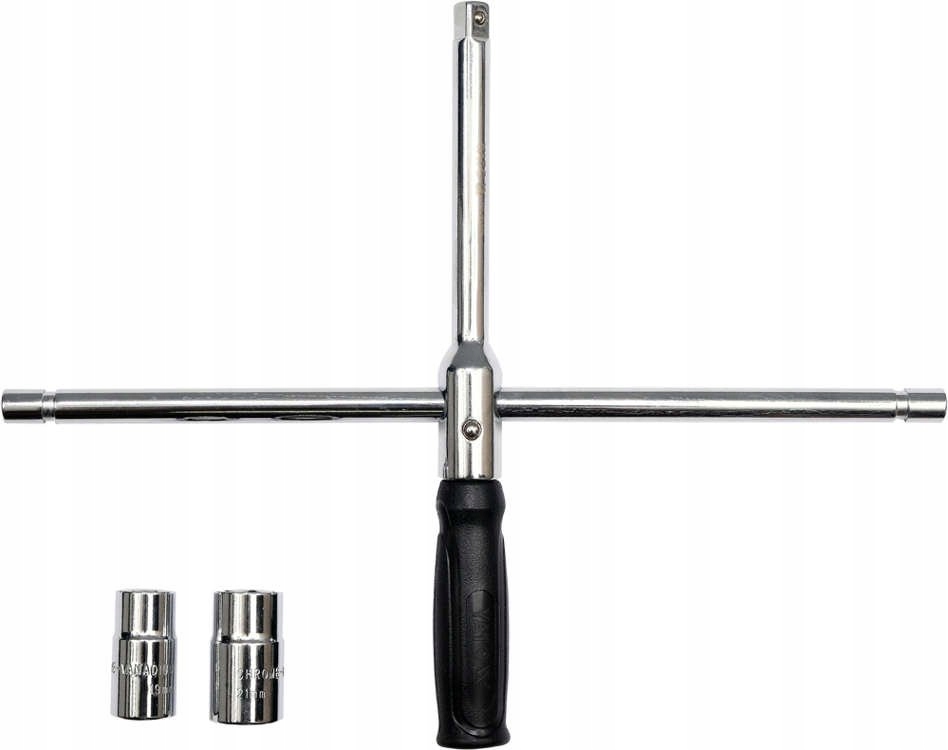 KLUCZ DO KÓŁ SAMOCHODOWYCH SKŁADANY 4 NASADKI ETUI Marka Yato