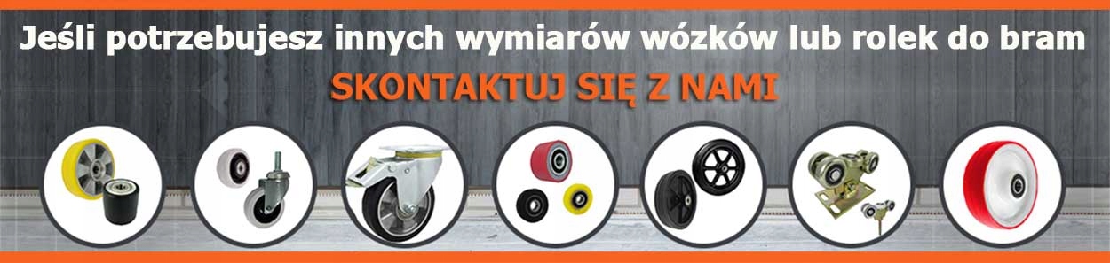 ROLKA TWORZYWOWA fi.43mm DO BRAM ZE ŚRUBĄ Kod producenta RB-43ŁŚ