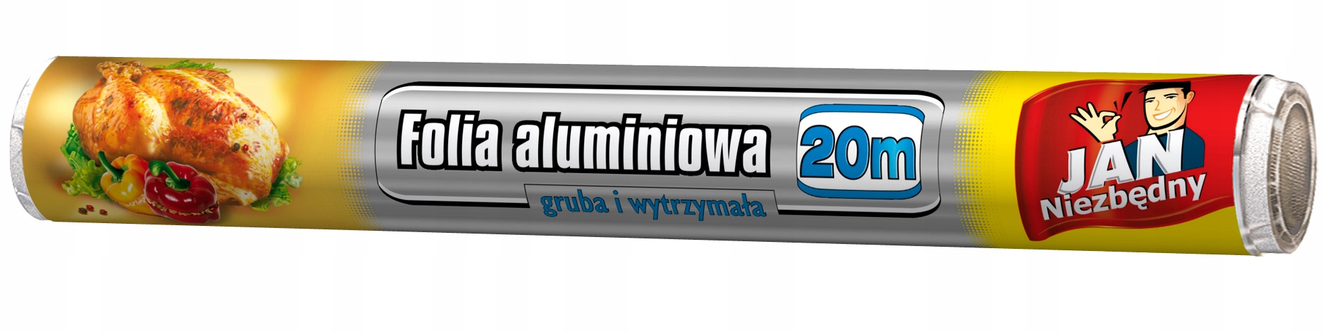 GRUBA FOLIA ALUMINIOWA SPOŻYWCZA Jan Niezbędny 20m Długość 20 m