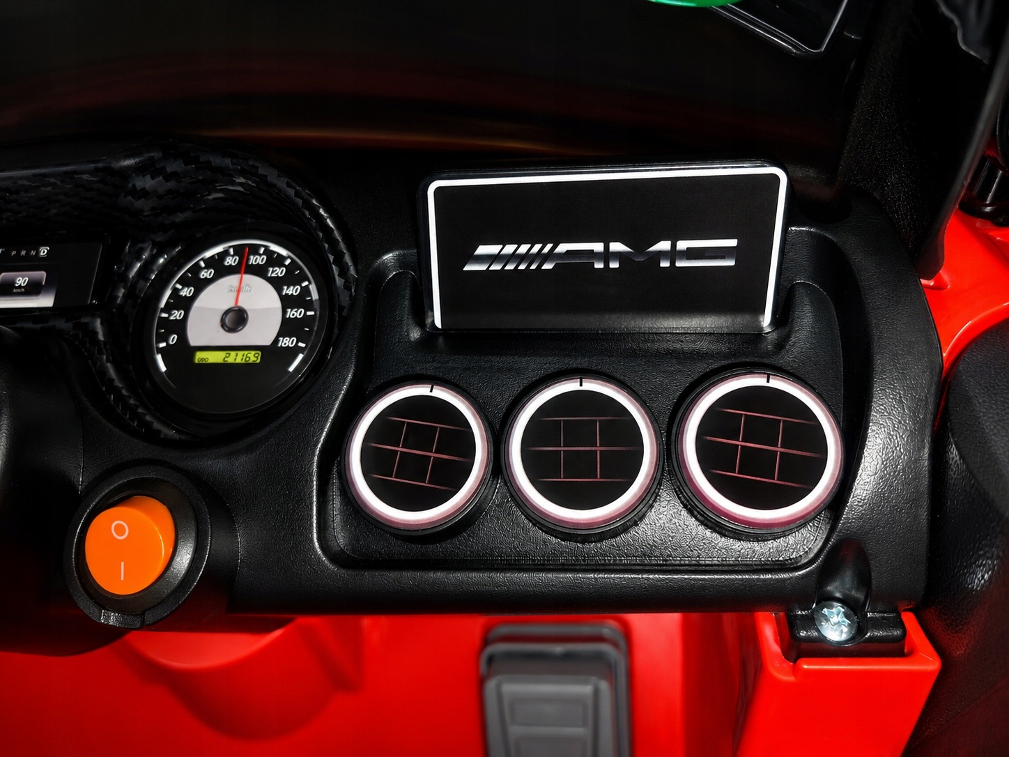Auto Mercedes AMG GTR dla dzieci Pilot 2.4G skóra akumulator LED koła EVA