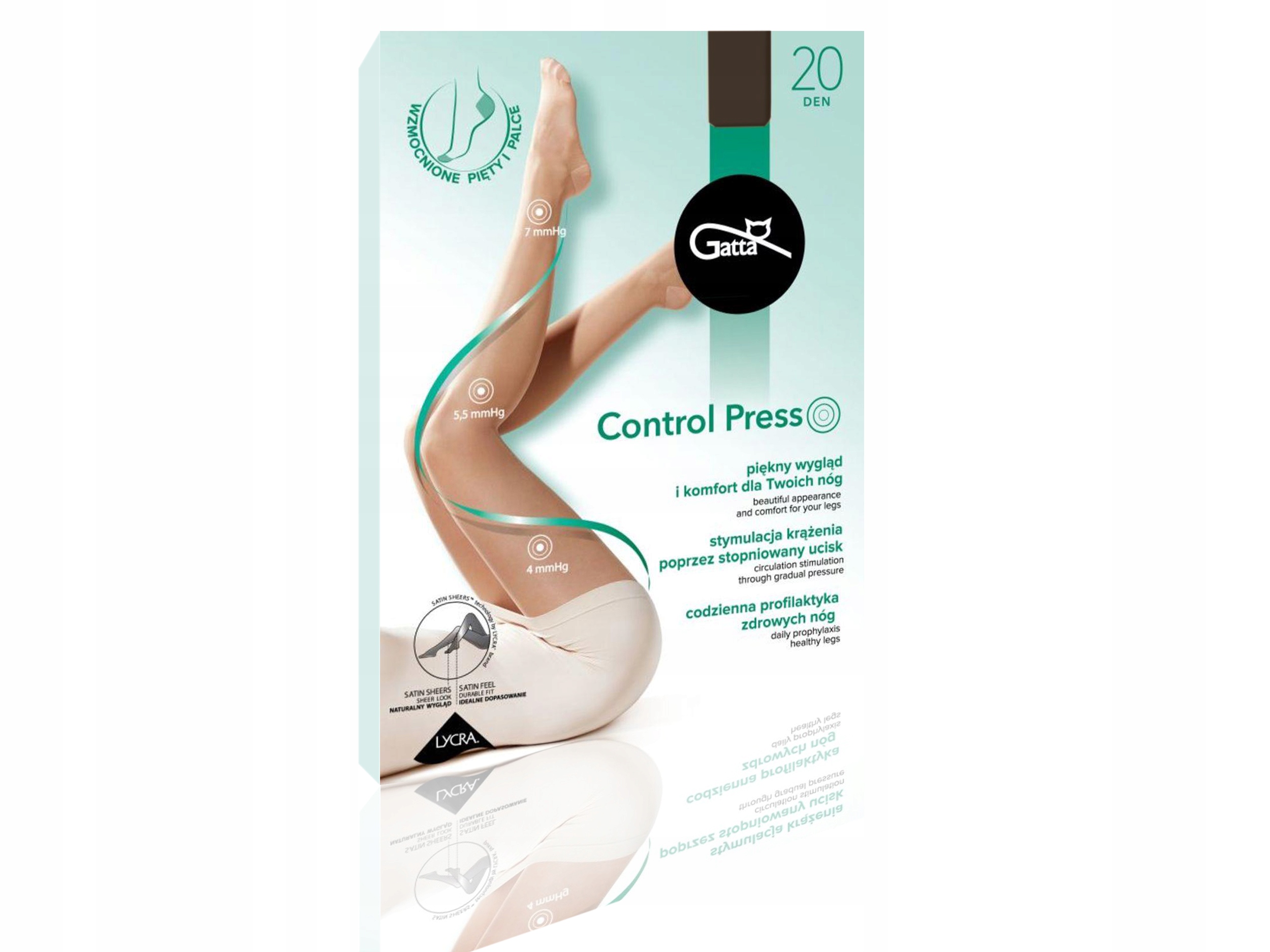

Rajstopy damskie Gatta Control Press, nero, 3-M
