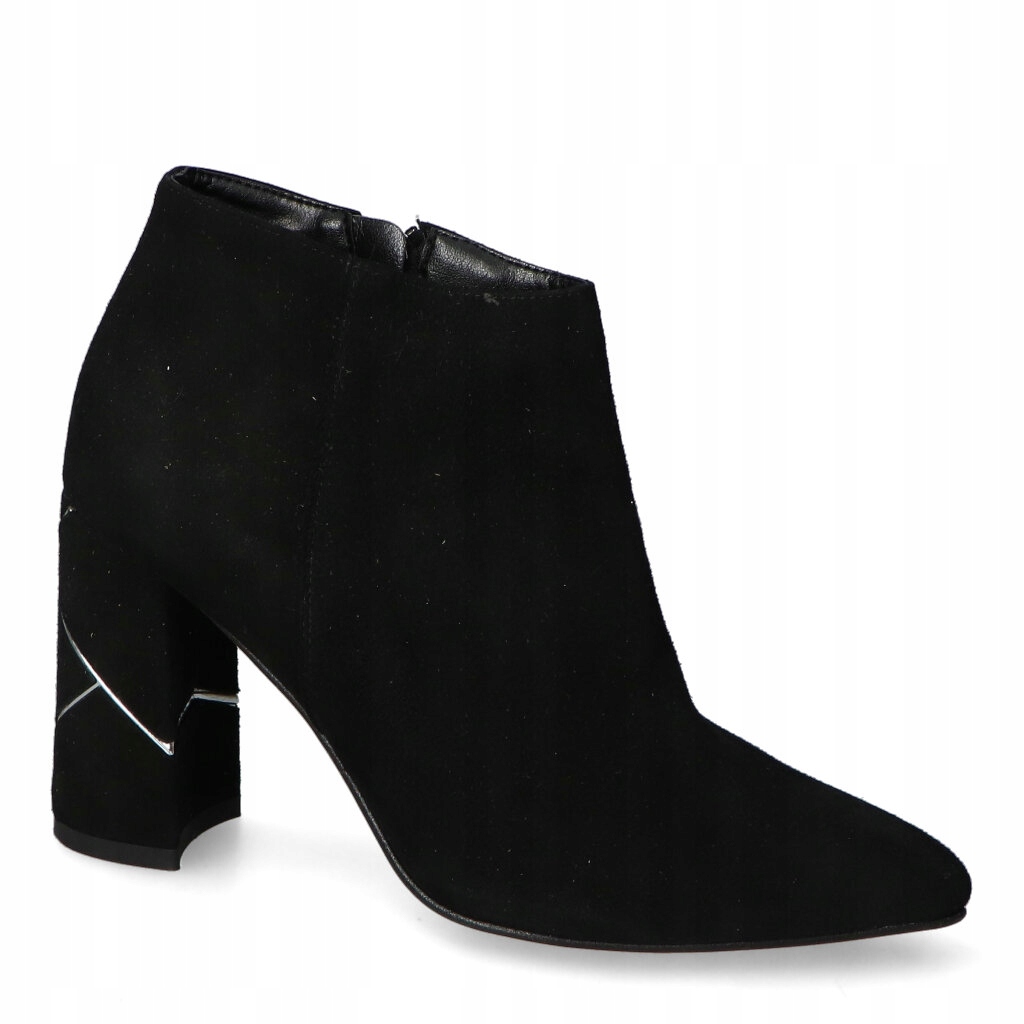 Kotníkové Boty Damiss 316 Černý semiš 37