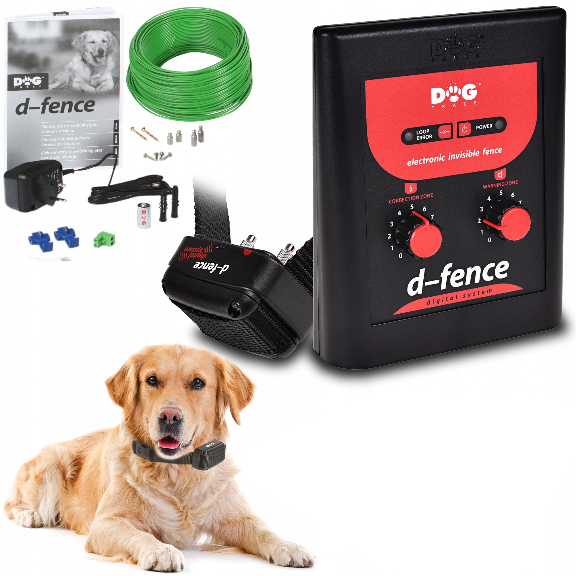 

Elektryczny Pastuch Dla Psa Ogrodzenie 100M Kabel