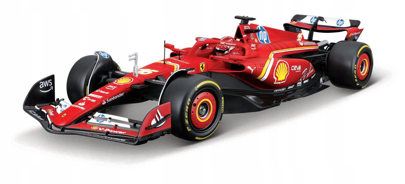 Racing Model Kit, Formule Ferrari SF24 (2024), #16 Charles Leclerc, 1:24
