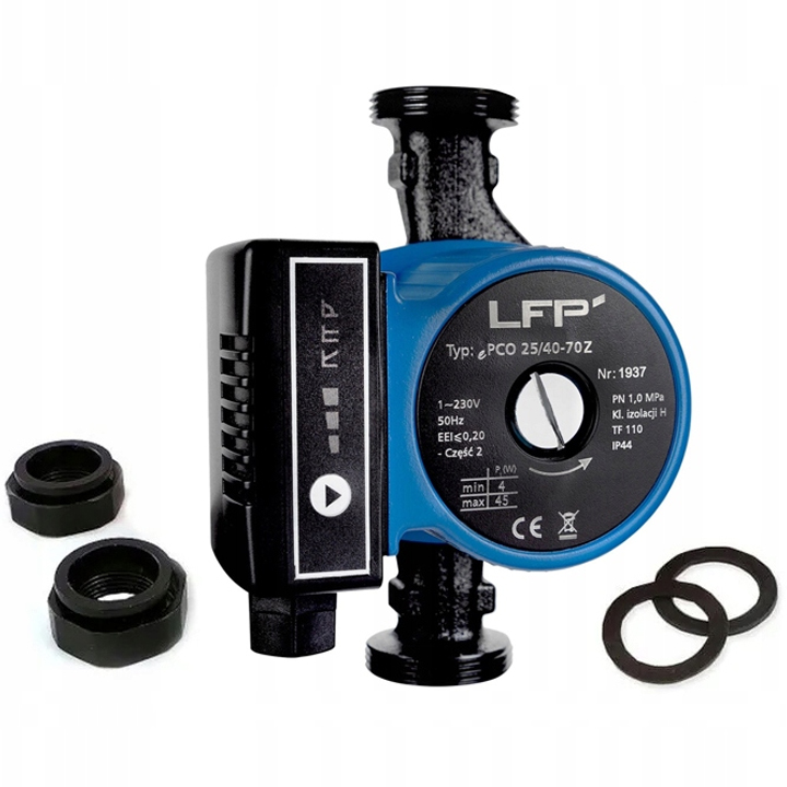 Elektronické Obehové Čerpadlo C.o. Lfp Leszno Poľsko Epco 25 40-70 180