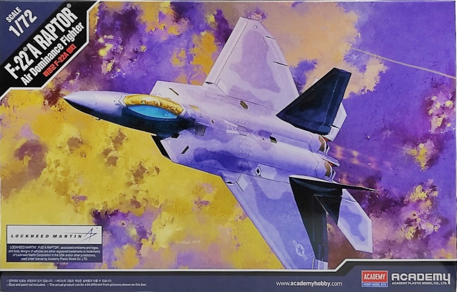Academy 12423 F-22A Raptor 1:72