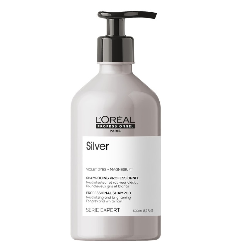 L'Oreal Série Expert Silver šampon pro šedivé a zesvětlené vlasy 500 ml