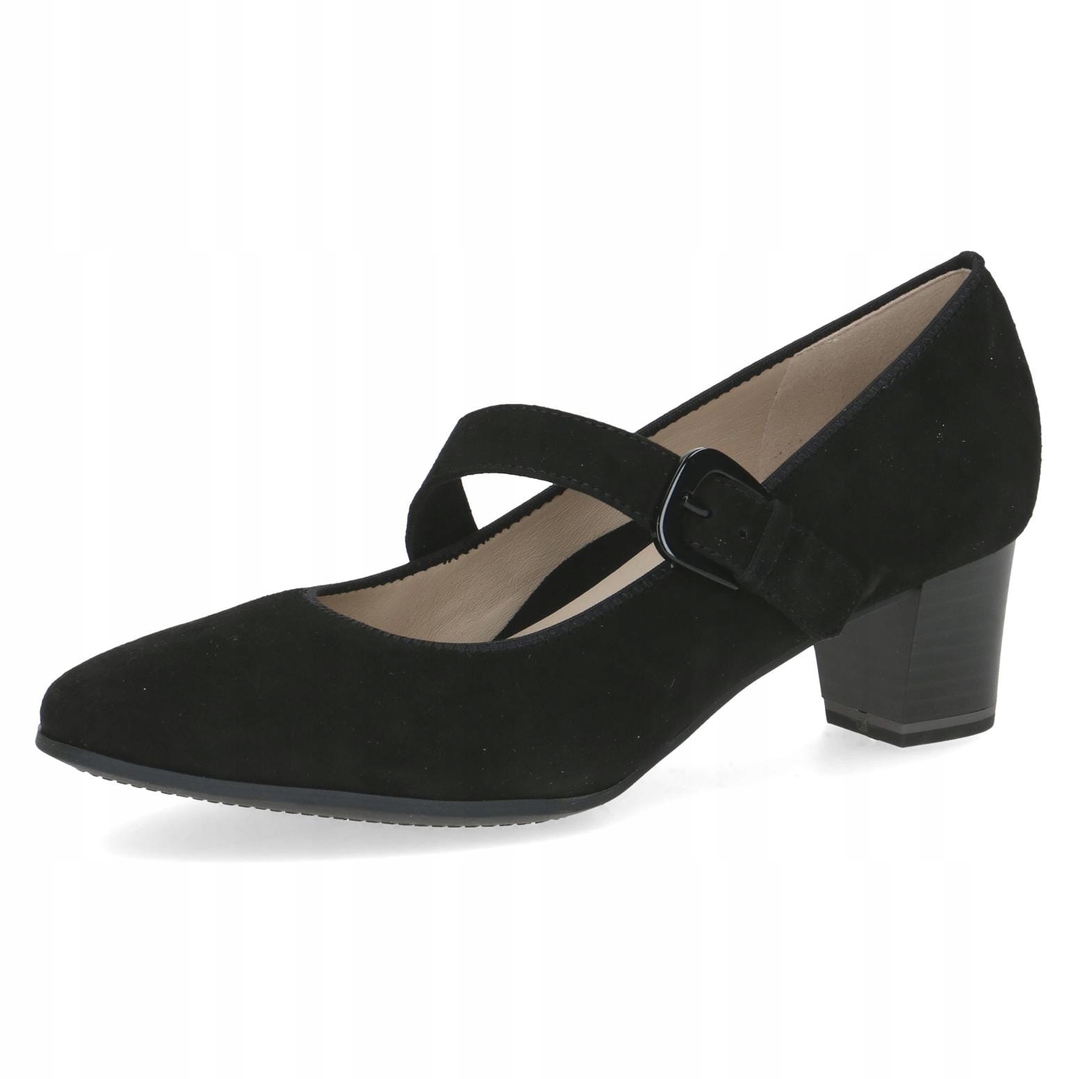 Caprice černé/semišové lodičky Diddy pohodlné [22307-45-004] vel.37