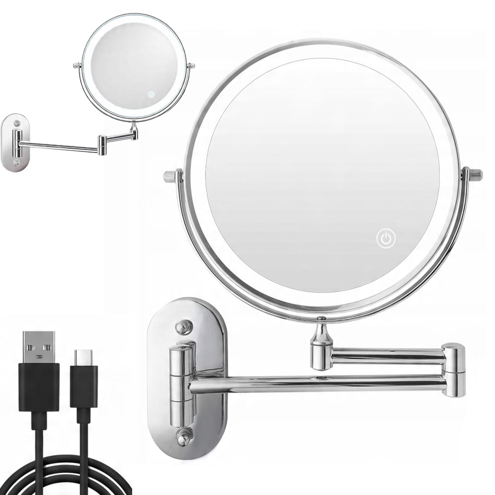 10 X Podsvícené Zvětšovací Zrcátko Pro Líčení Holení