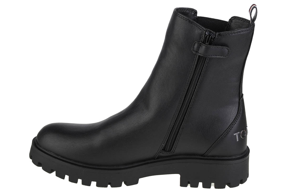 TOMMY HILFIGER Chelsea boot black 36 czarne botki L64 Rozmiar (new) 36