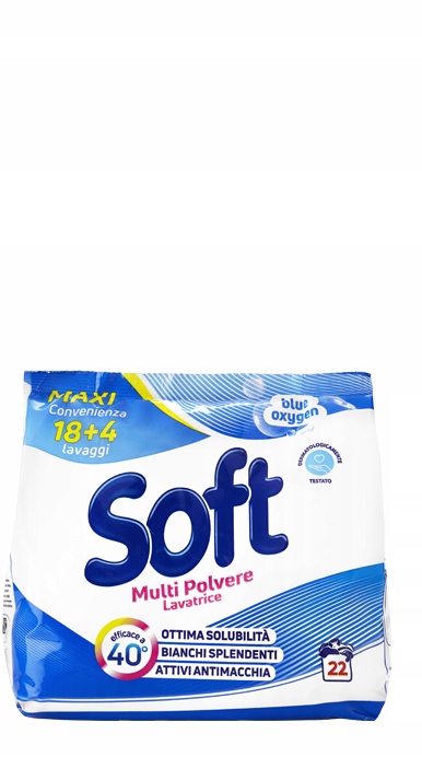 

Soft Blue Oxygen proszek do białego prania 22 prań