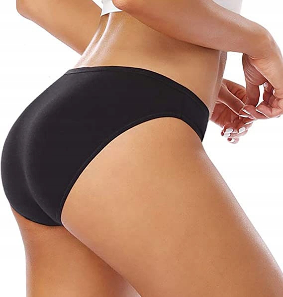 3x MAJTKI Bawełniane FIGI DAMSKIE Czarne MORAJ 3 Pak Zestaw XXL Model BDM301-002B/3