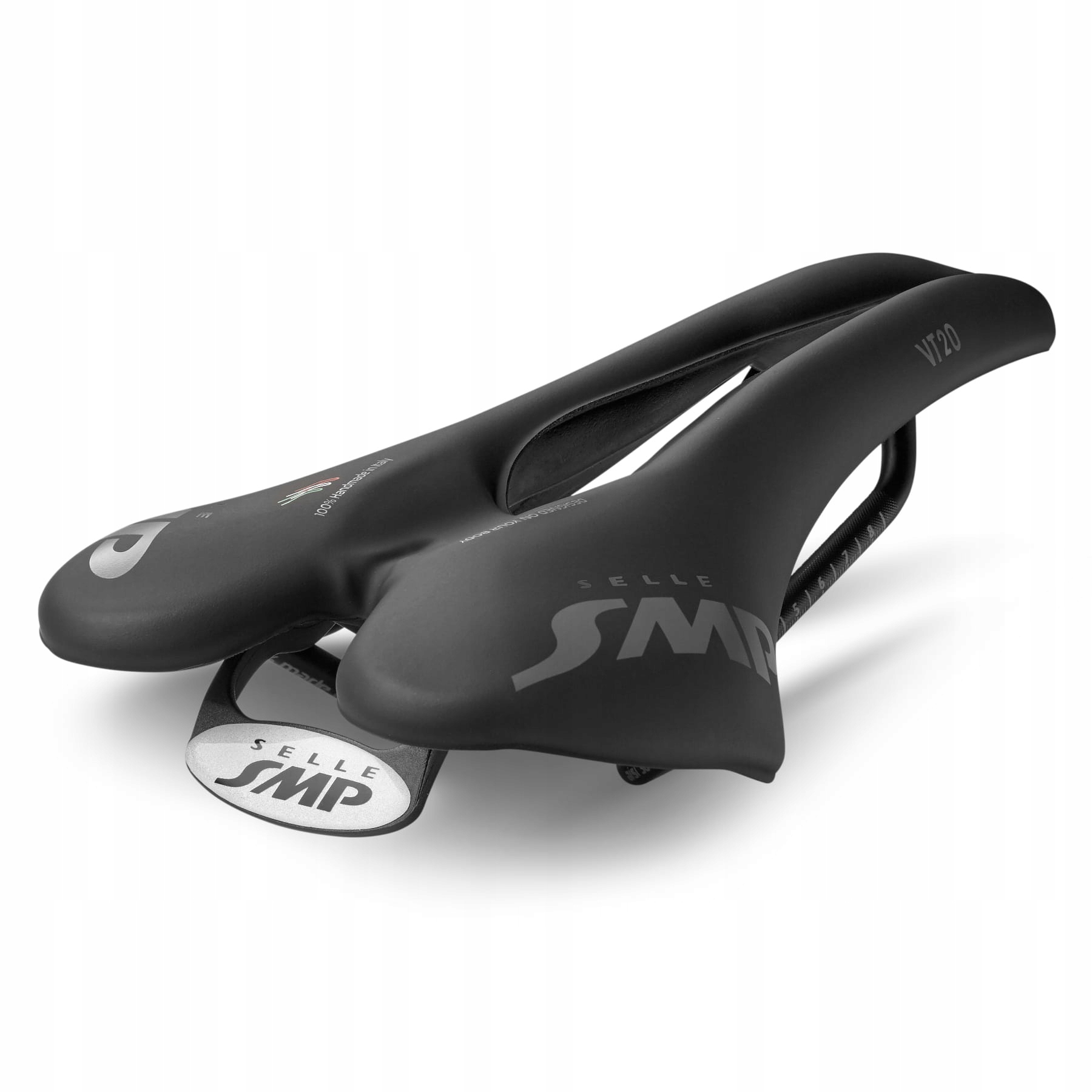 Selle Smp Vt 20 siodełko czarne wąskie z wycięciem na prostatę Mtb gravel