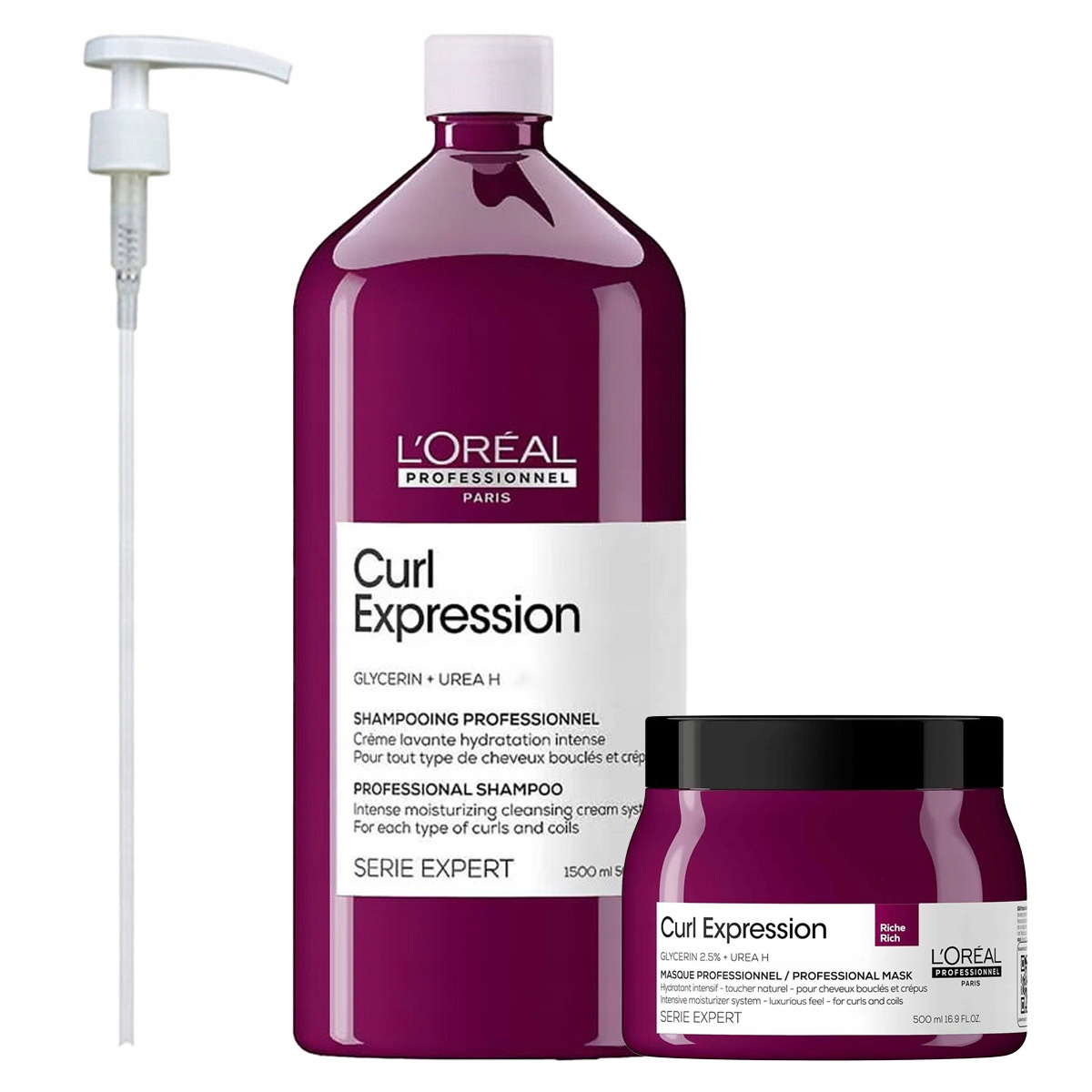 Loreal Curl Expression krémový šampon a bohatá maska pro kudrnaté vlasy