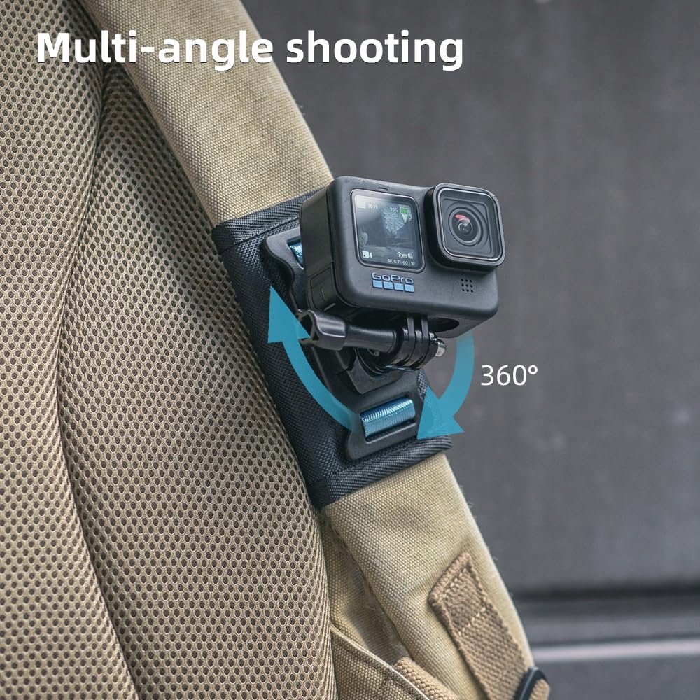Mocowanie Na Pasek Ramienia Plecaka GoPro Hero DJI Action 360 Cam SKEZN — miniatura 3