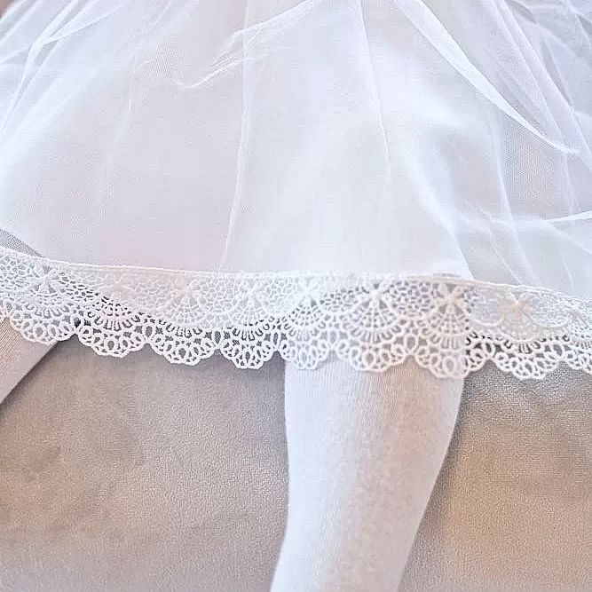 SUKIENKA ANNA BIAŁA Z KRÓTKIM RĘKAWEM - 80 Rozmiar 80