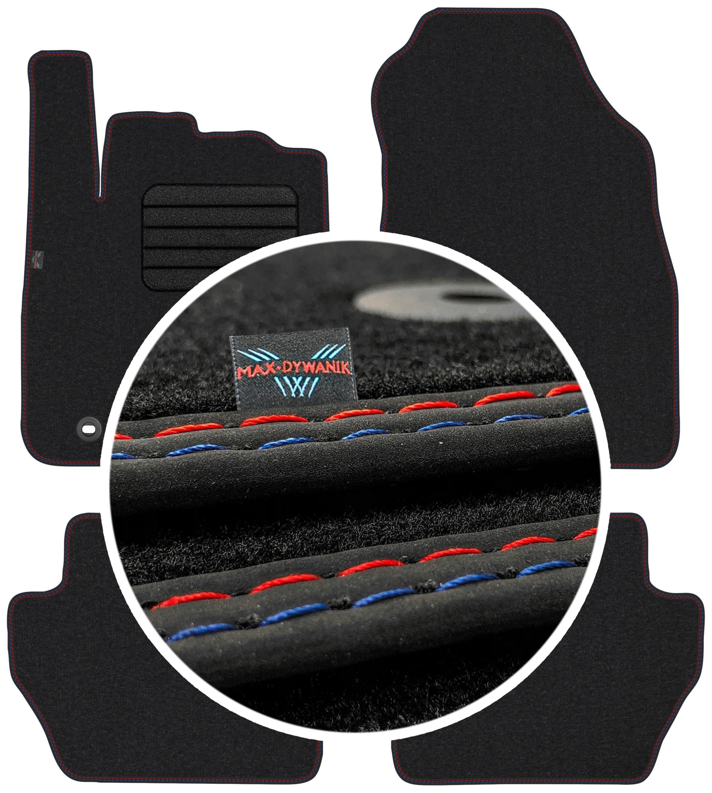 Ford Fiesta MK6 2008-2011 Velurové autokoberce Koberce do auta