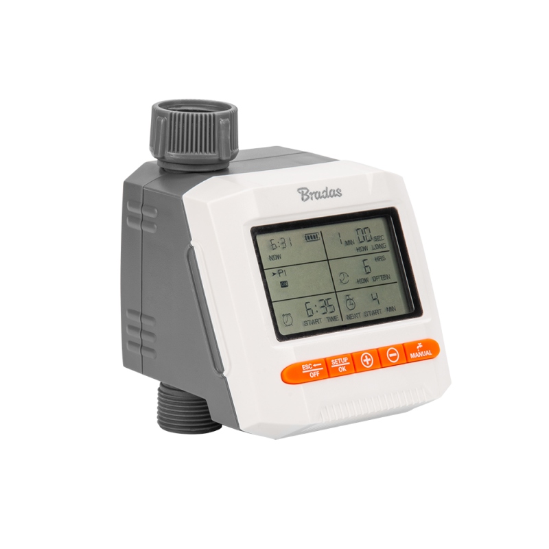 Elektronický regulátor zavlažování LCD 3/4'' s filtrem Bradas 3 sekce