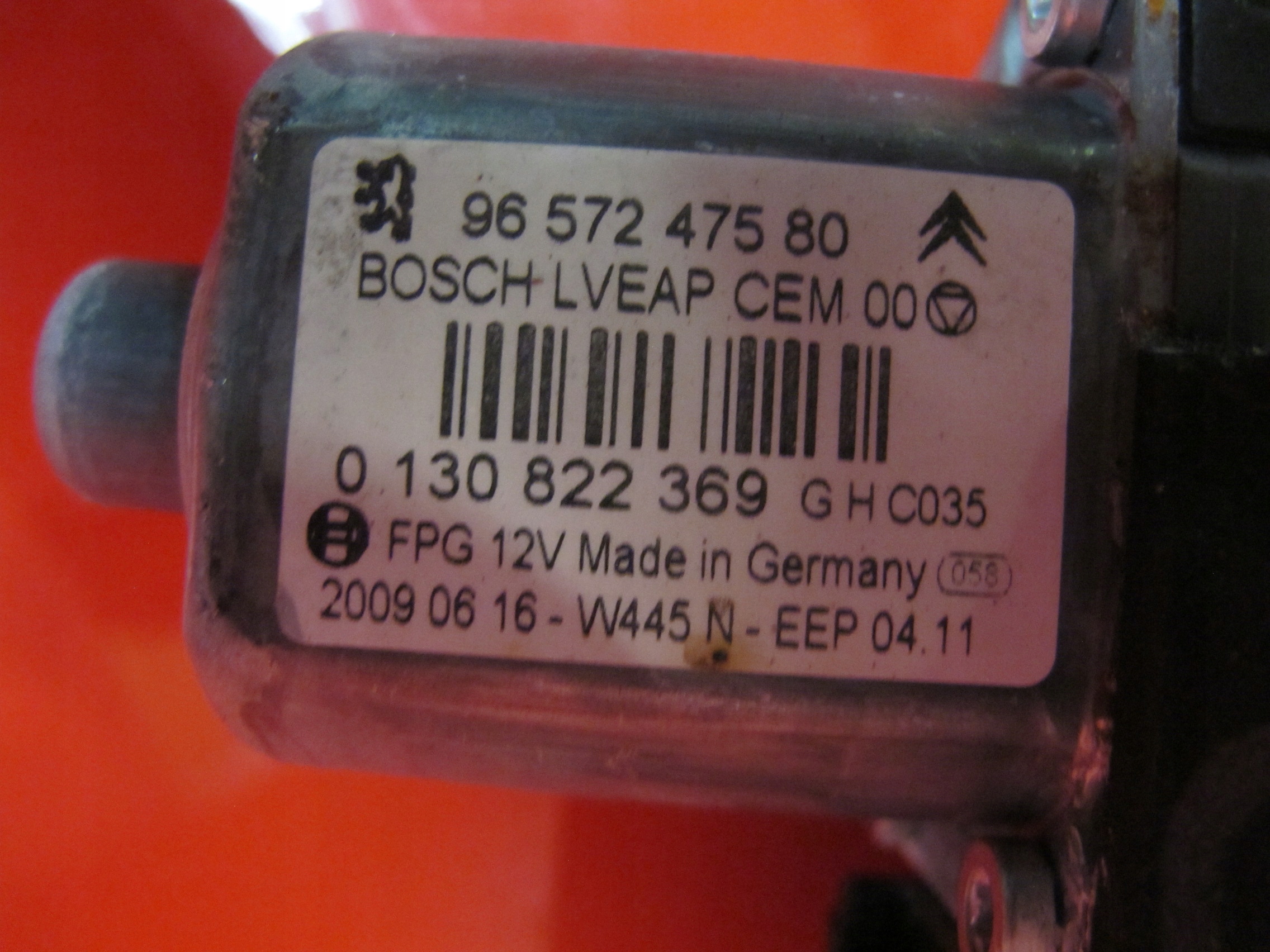 PEUGEOT 308 and T7 window regulator right front EU