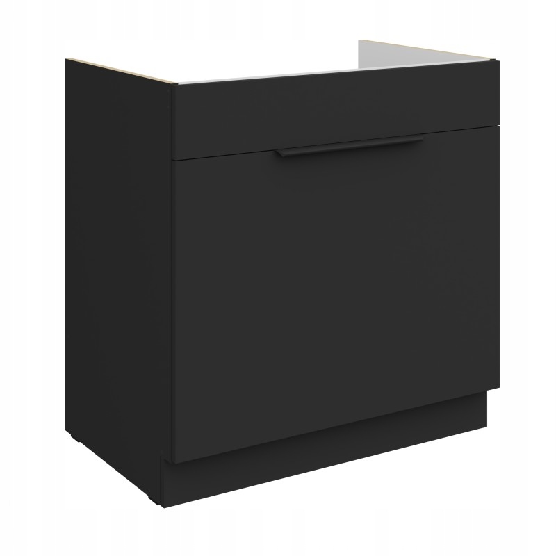 Kuchyňská skříňka pod dřez 80 Modulo s zásuvkou černá Afm