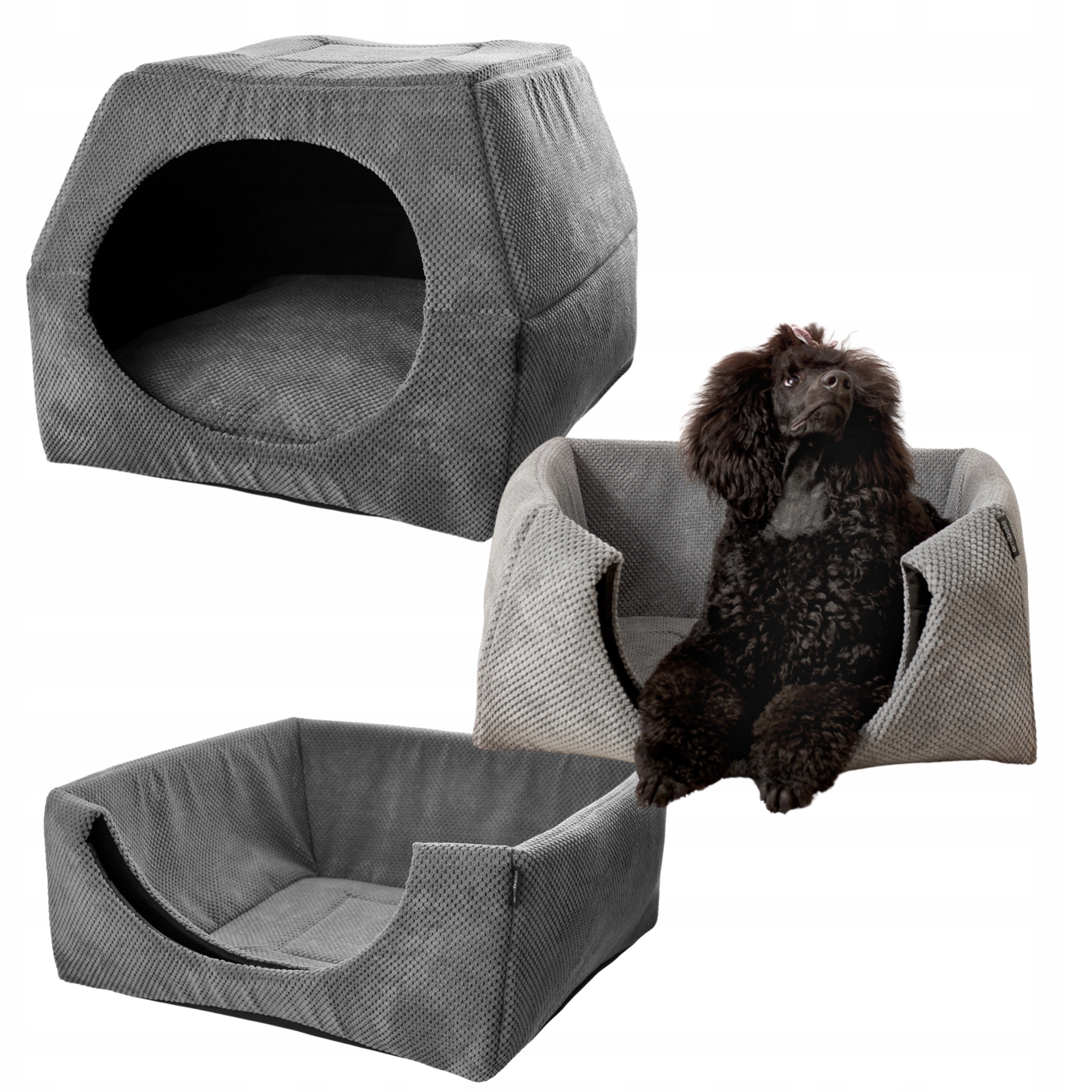 Levně Pelíšek pro psa kočku 2v1 XL House 70x70cm Potah