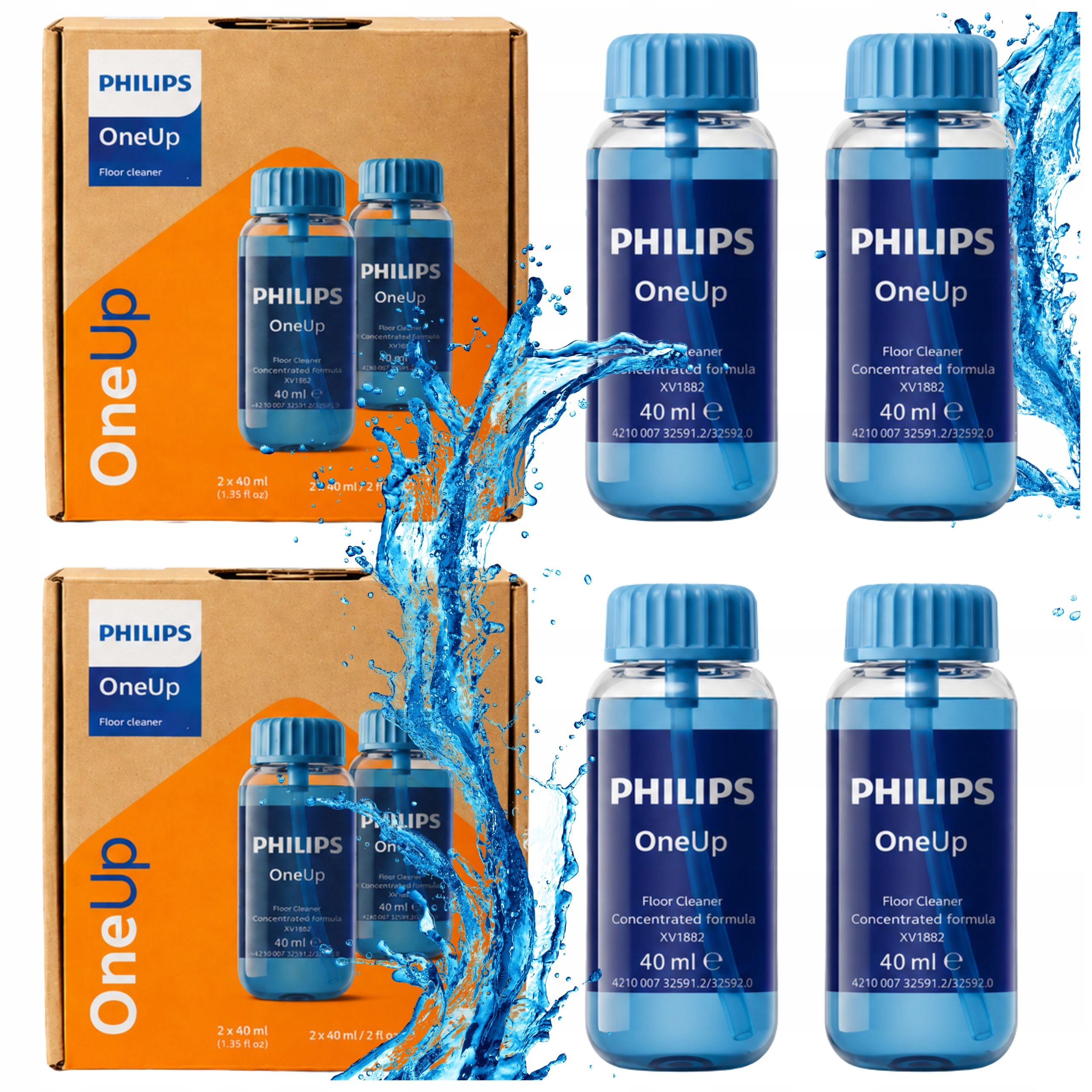 Tekutiny pre elektrické mopy Philips XV1892/02 na tvrdé povrchy 4ks