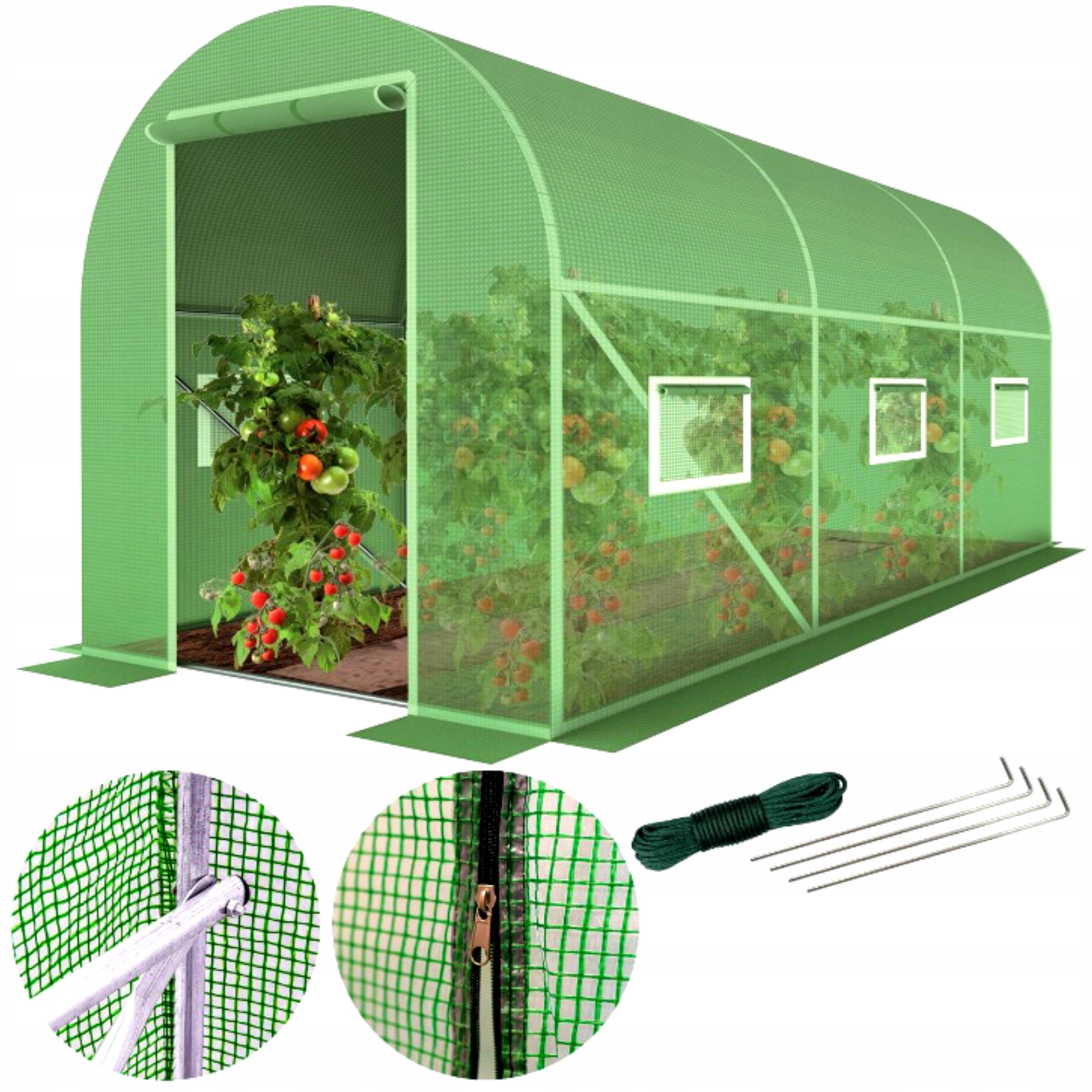 

Tunel Foliowy Ogrodowy Szklarnia 10m2 4x2,5 m UV4