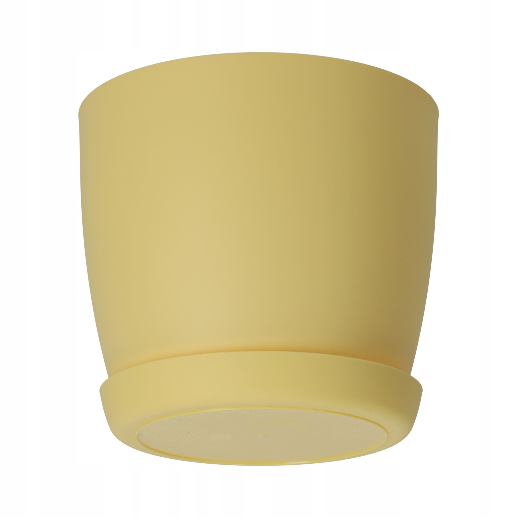 DONICZKA OSŁONKA DONICA 12cm NA KWIATY MATOWA ŻÓŁTA PLASTIKOWA PODSTAWKA Rodzaj doniczka