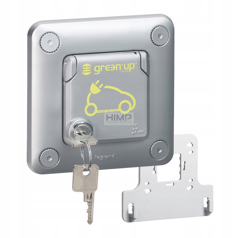 Soliroc Zásuvka 2P+Z uzamykateľná na kľúč Green'UP