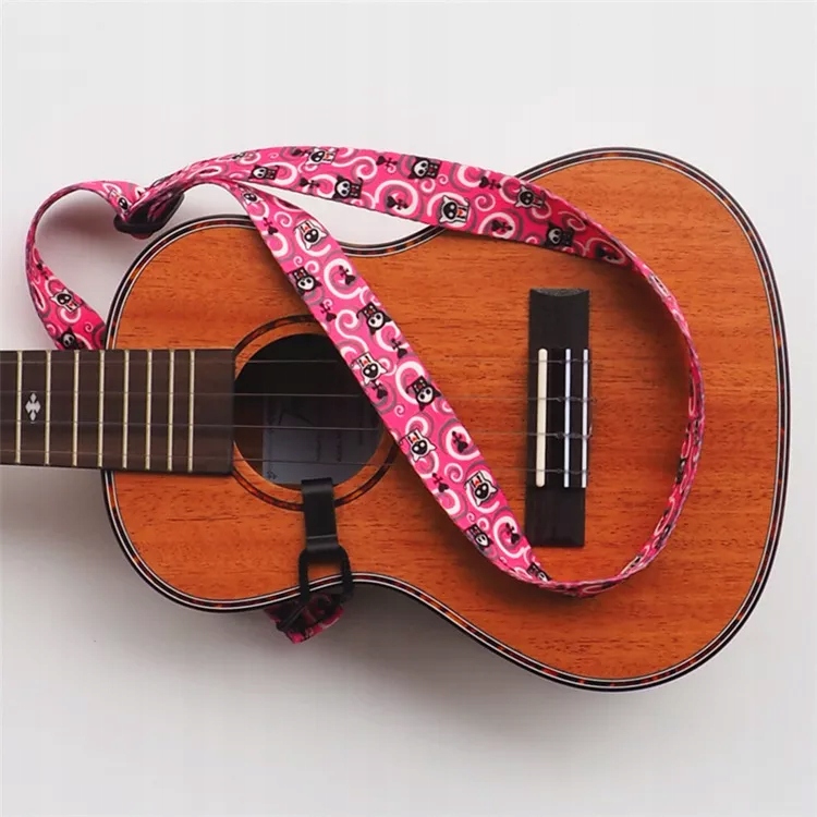 

Pasek do ukulele uniwersalny różowy kotki