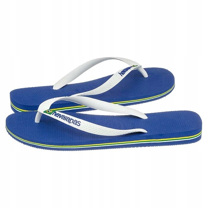 

Klapki Japonki Havaianas Brasil Logo Niebieskie
