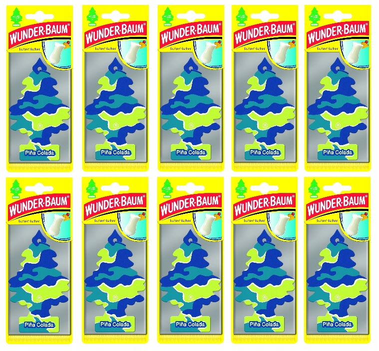 10 x Zawieszka zapachowa Wunder-Baum Pina Colada oryginał