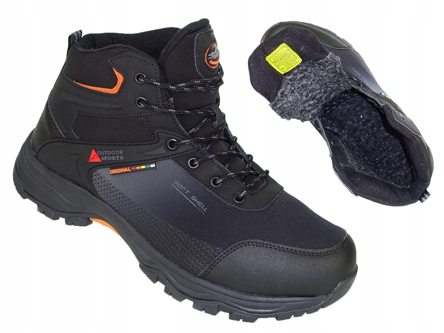 

Buty Zimowe Męskie Ocieplane Softshell Trekkingowe