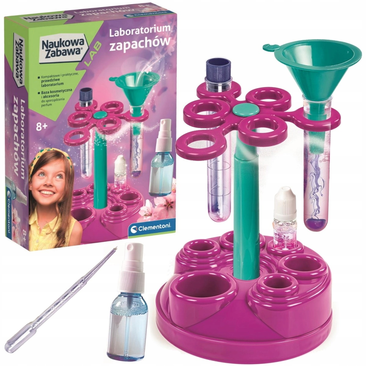 LABORATORIUM ZAPACHÓW PERFUMY NAUKOWA ZABAWA CLEMENTONI