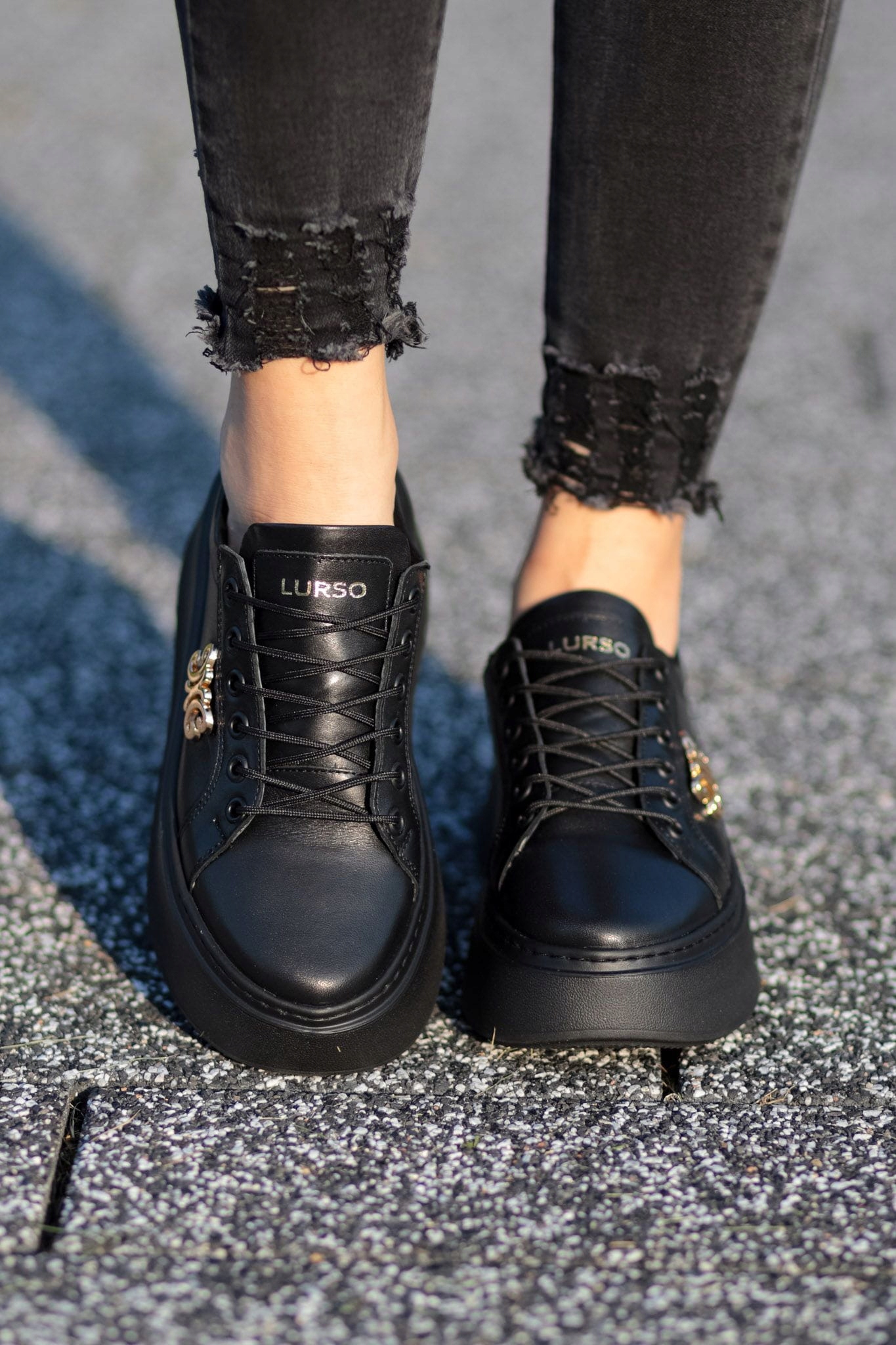 Adidasy damskie model AGNES BLACK POLSKIE OBUWIE 39 Marka inna