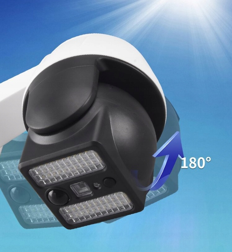 KAMERA ATRAPA OBROTOWA SOLARNA LAMPA LED PILOT Marka Inna