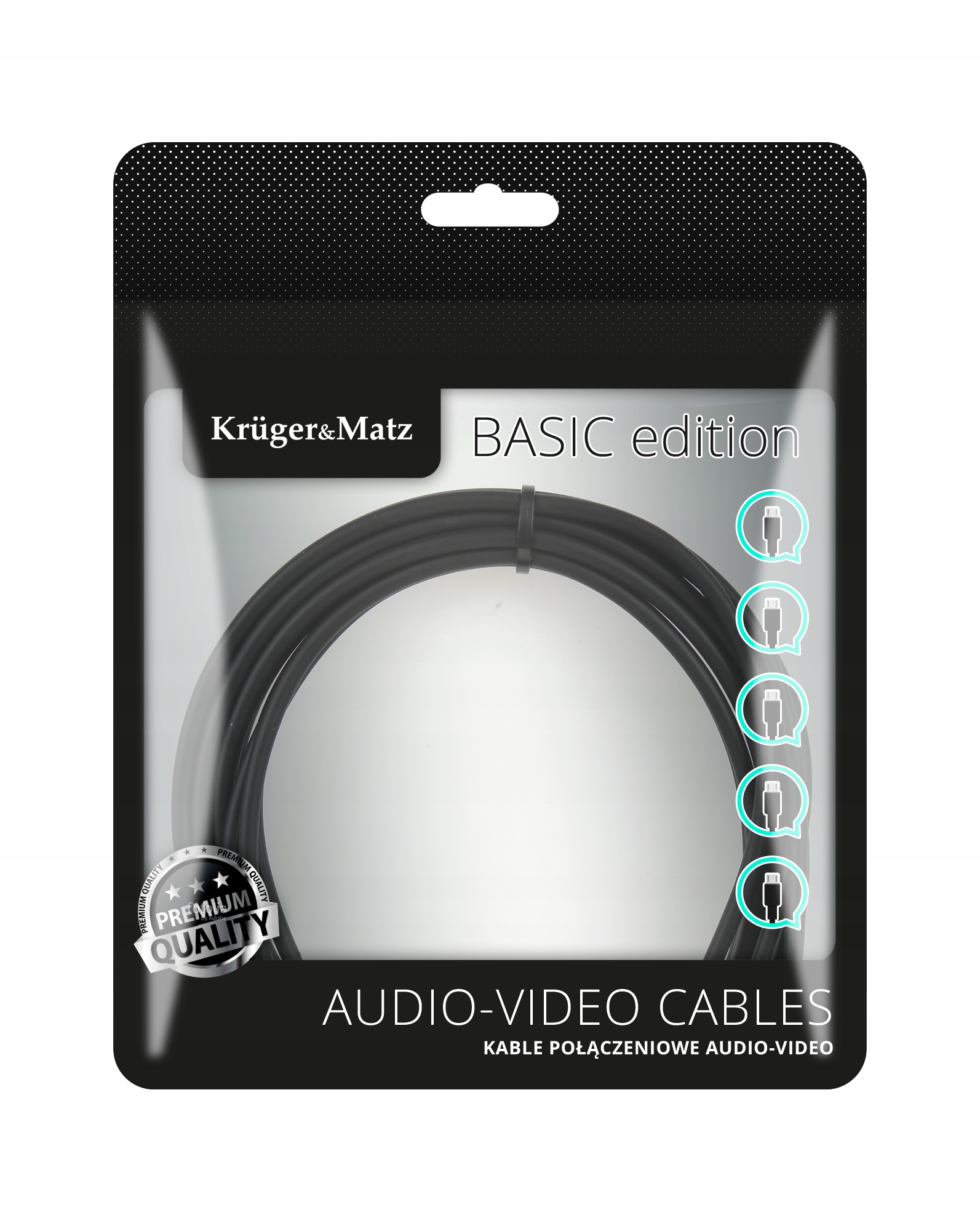 Kabel Usb wtyk 3. 0V wtyk typu C 5 Gbps 1m Kruger&Matz Basic Krüger&Matz