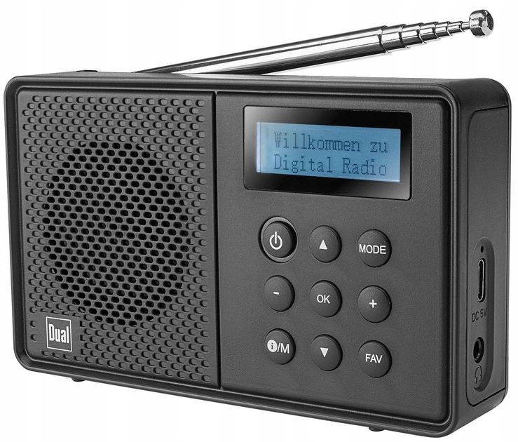 Radio baterie DAB+, FM Dual MCR100