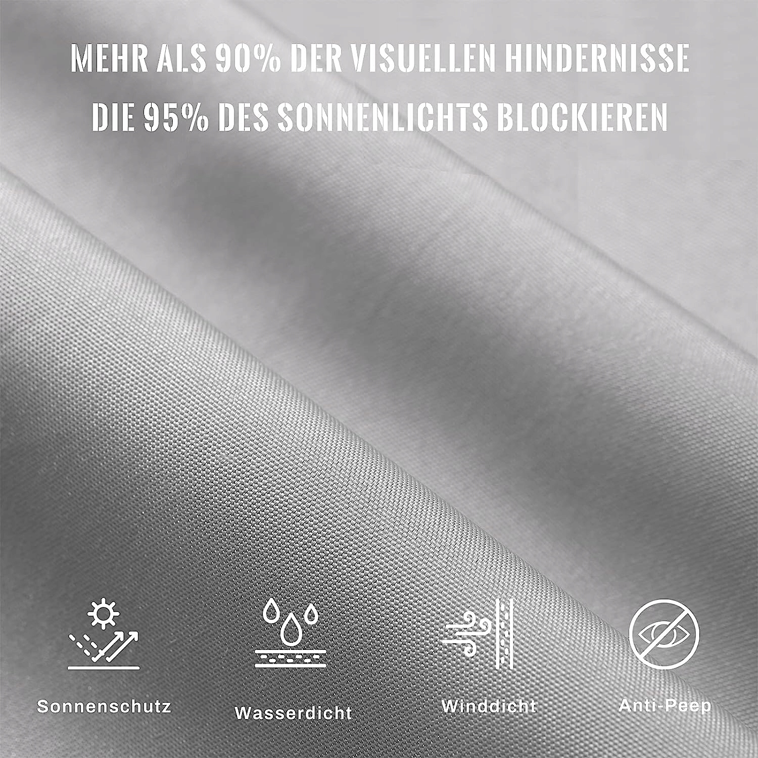 JASNOSZARA OSŁONA BALKONOWA ROZMIAR 0,85M x 5M Marka inna