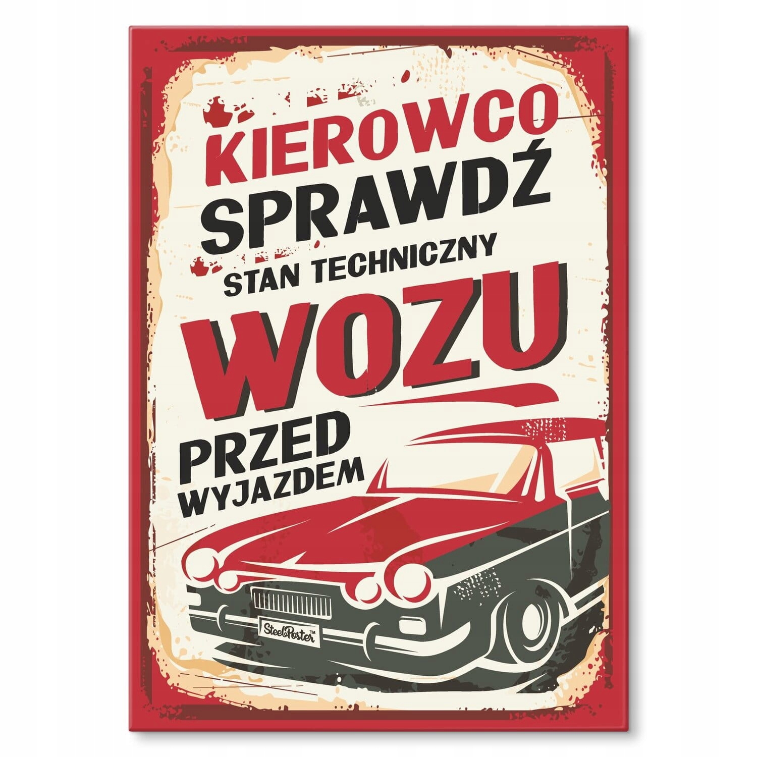 Dárek cedulka na zeď ozdoba dekorace plech nápis do garáže dílny