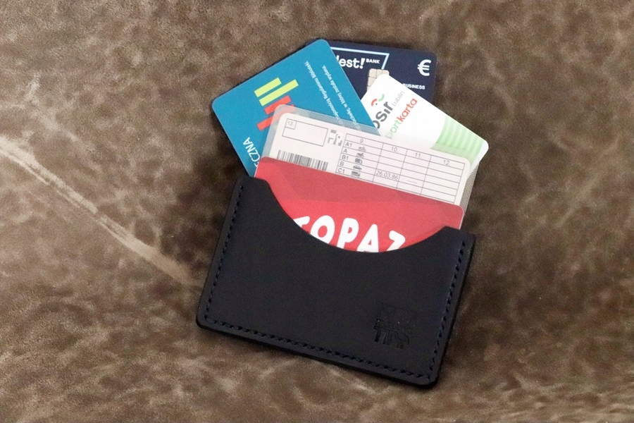 Kartownik Wizytownik cardholder na 3 karty skóra