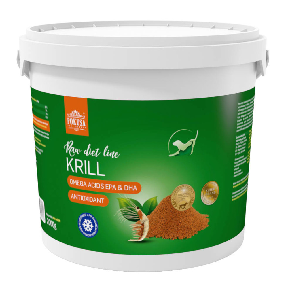 Levně Pokusa Rawdietline Krill 2000 G Krill Pro Psa A Kočku Odolnost Kvality Kůže