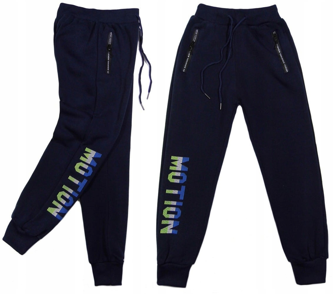 

ciepłe spodnie dresowe 231 Motion 12Y-146/152 navy