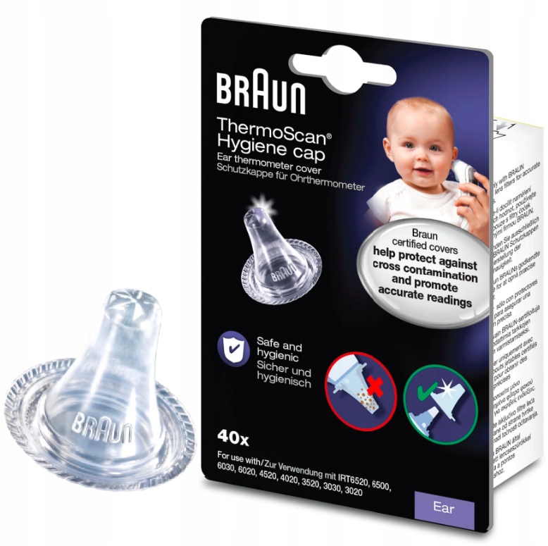 

Kapturki ochronne do termometru LF40 Braun 40 szt.