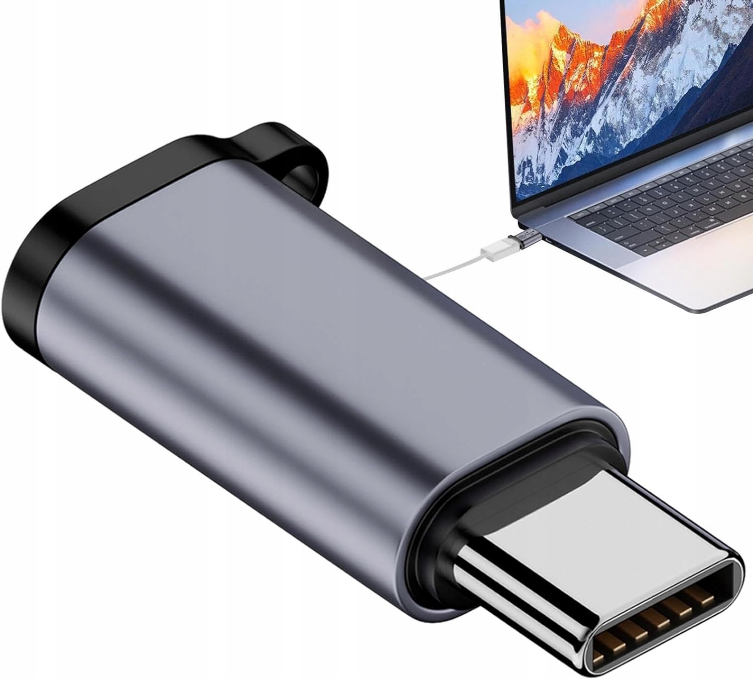 ADAPTER PRZEJŚCIÓWKA KABLA LIGHTNING do TYPE-C 480MBPS 18W 5V 2A V8 Złącza USB typ C - Apple Lightning
