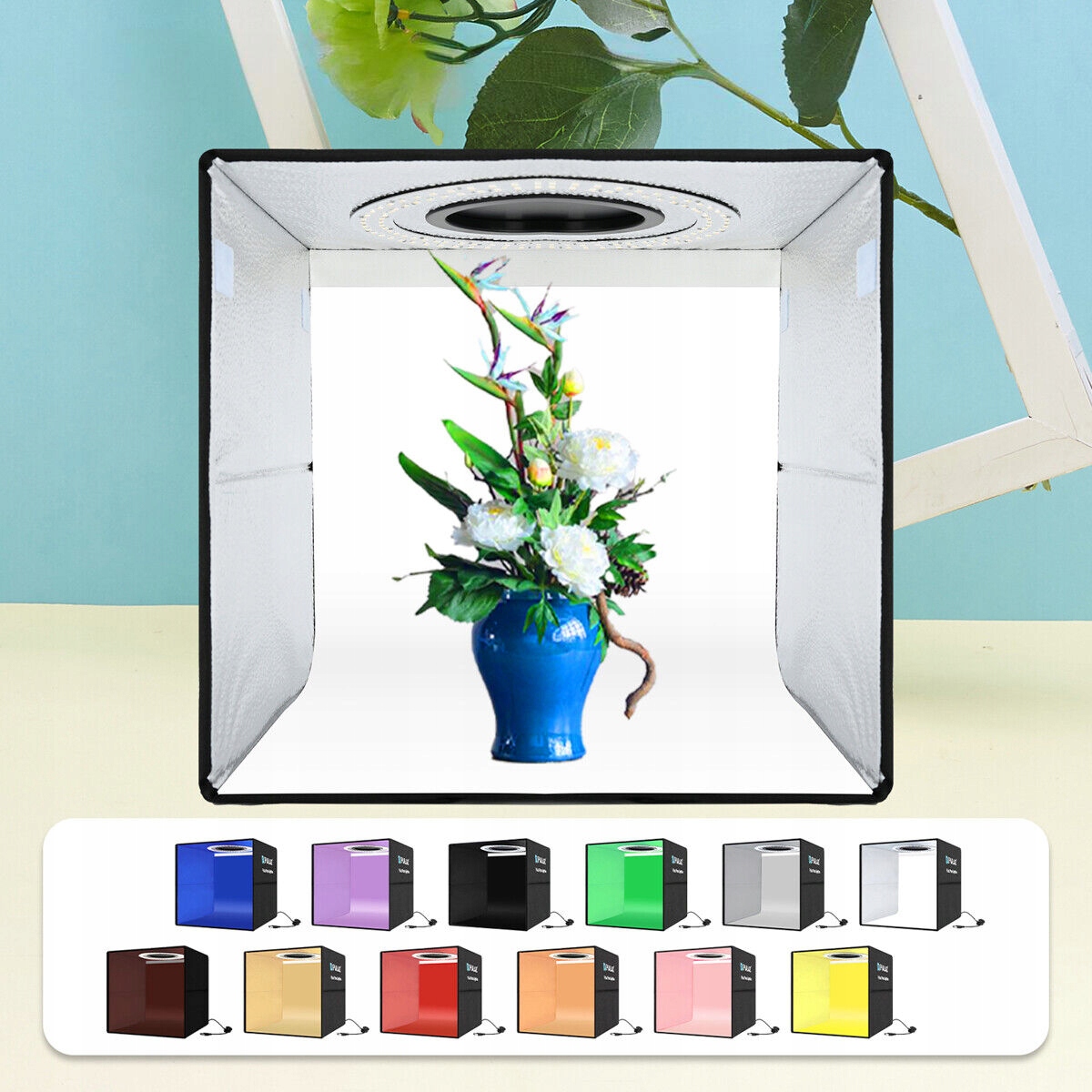 Stan Bezstínový 40x40 cm 144LED 6500K pro fotografování fotografií