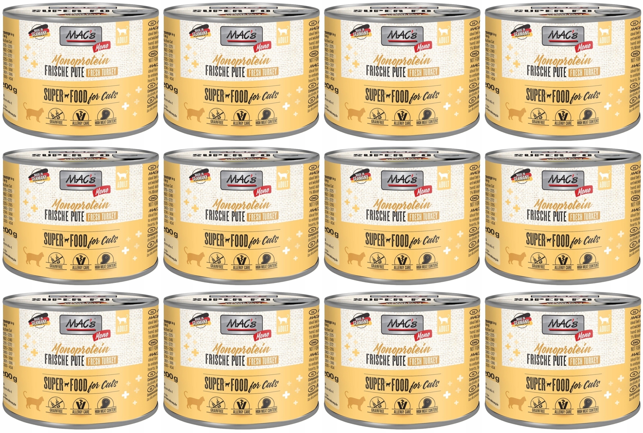 MAC's Cat Monoprotein Krůta 12 x 200 g