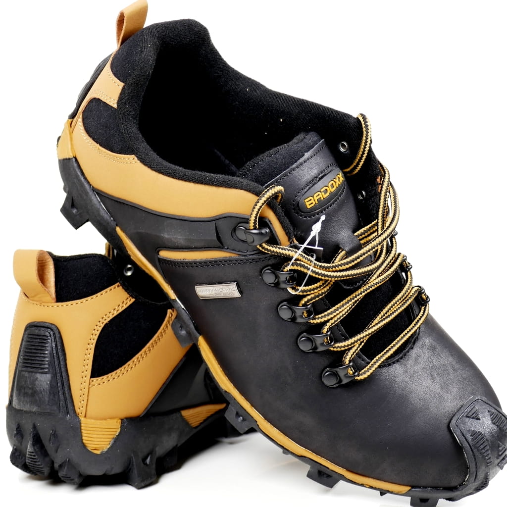 Pánské Sportovní Polobotky Trekkingové Černé Žluté Pohodlné Pro Každodenní Nošení A Boty
